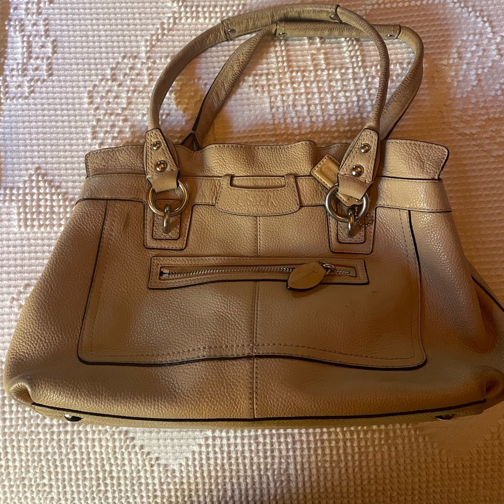 Coach bag with matching wallet